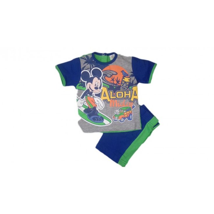 Completo 2pz cotone bimbo neonato Disney baby Mickey 9 m