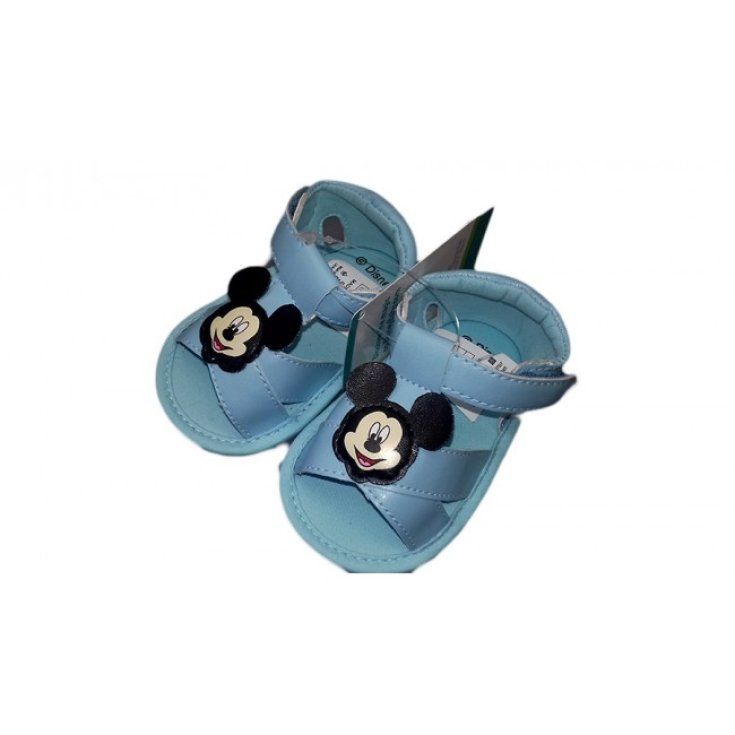 Scarpina scarpa sandalo bimbo neonato Disney baby Mickey cielo 17