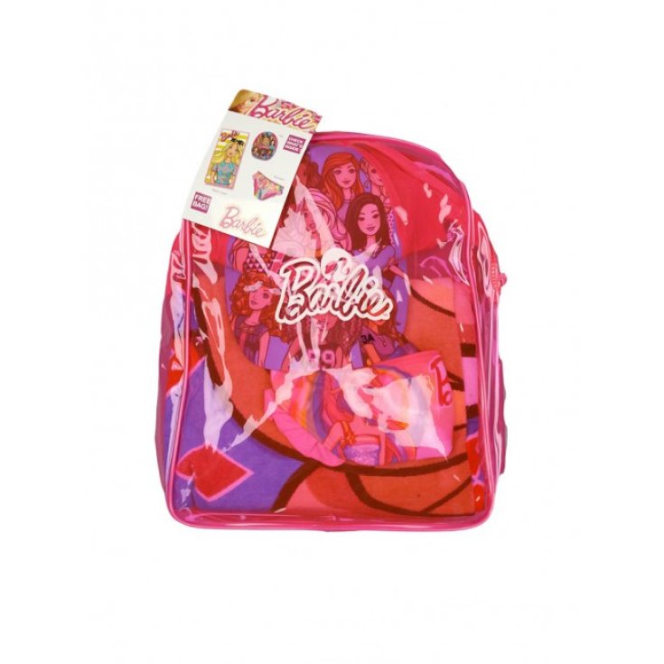 Set mare zaino telo cappello costumino slip costume da bagno bimba bambina Barbie 8A