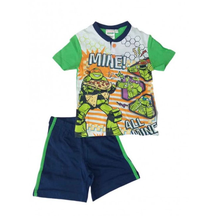 Pigiama maglia maglietta pantaloncino bimbo bambino Tartarughe Ninja 3A