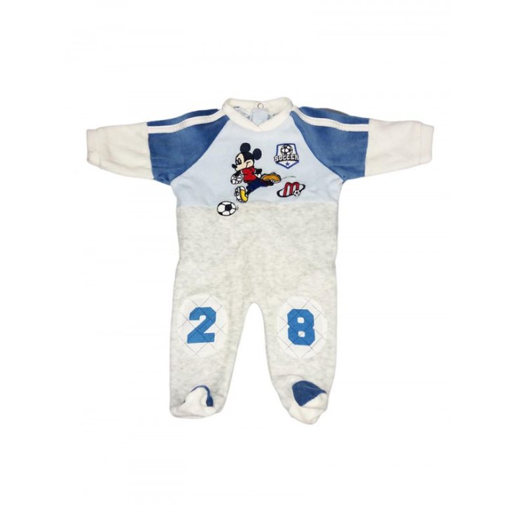 Tuta tutina ciniglia bimbo neonato Arnetta Disney baby Mickey grigio cielo 9 m