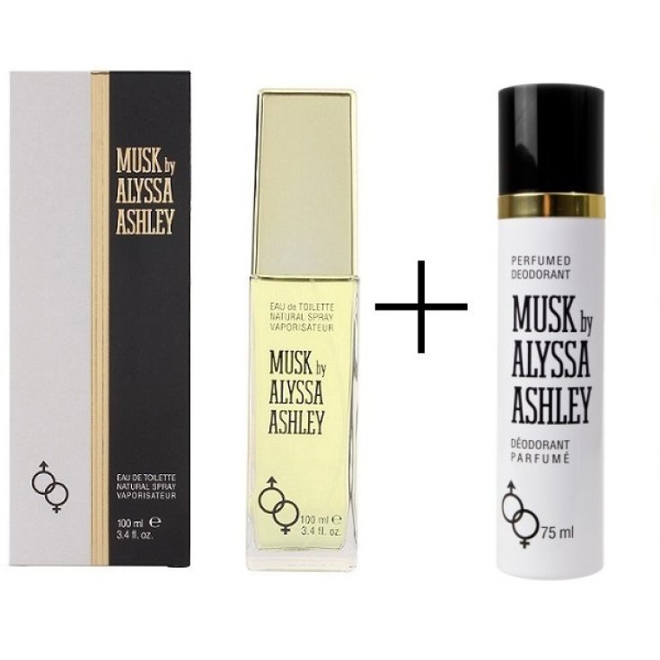 Alyssa Ashley Musk Eau de Toilette 100 ml spray OMAGGIO Alyssa Ashley Deodorant 75 ml spray