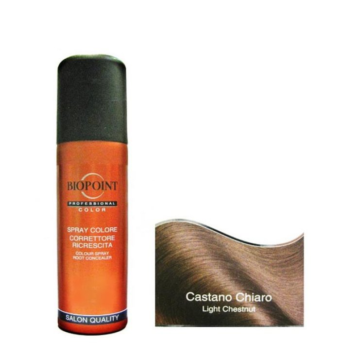 Biopoint Spray Colore Correttore Ricrescita Castano Chiaro 75 ml