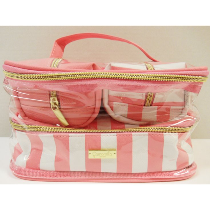Camomilla Set Beauty Bag M Pink Stripes Ref. 27837