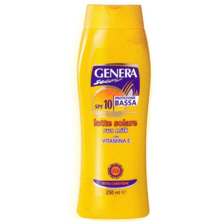Genera Sun Latte Solare con Vitamina E SPF10 250ml Genera Sun Latte Solare con Vitamina E SPF10 250ml
