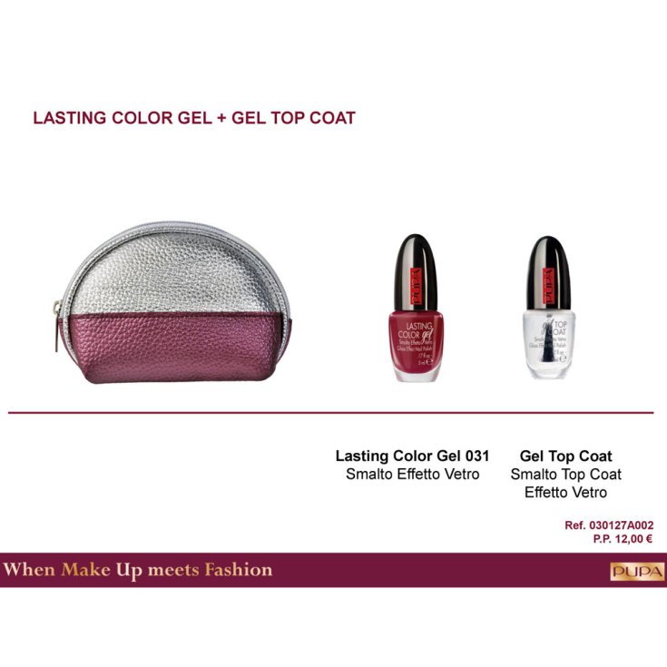Cofanetto 2018 Pupa Kit Lasting Color Gel & Top Coat Gel Ref. 0815