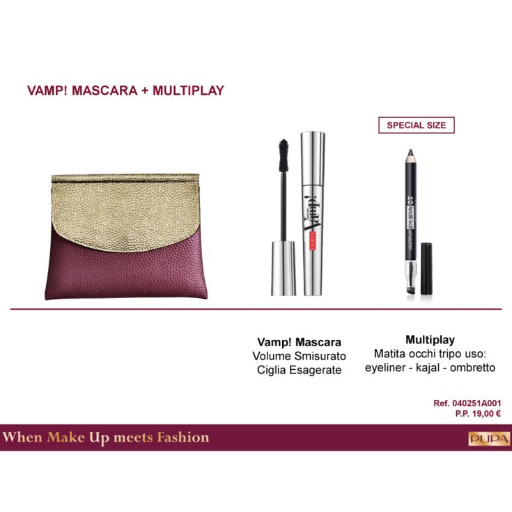 *PUPA KIT POCHETTE MASC VAMP+M/MAT.