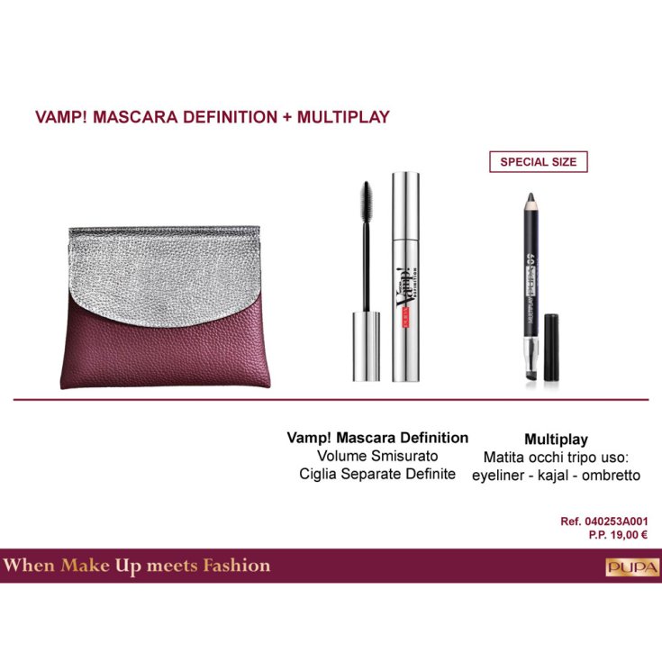 *PUPA KIT POCHETTE MASC DEFI+M/MAT.