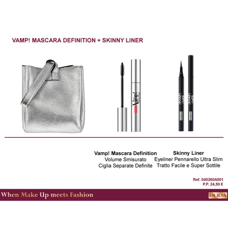 *PUPA KIT POCHETTE MASC DEFI+LINER