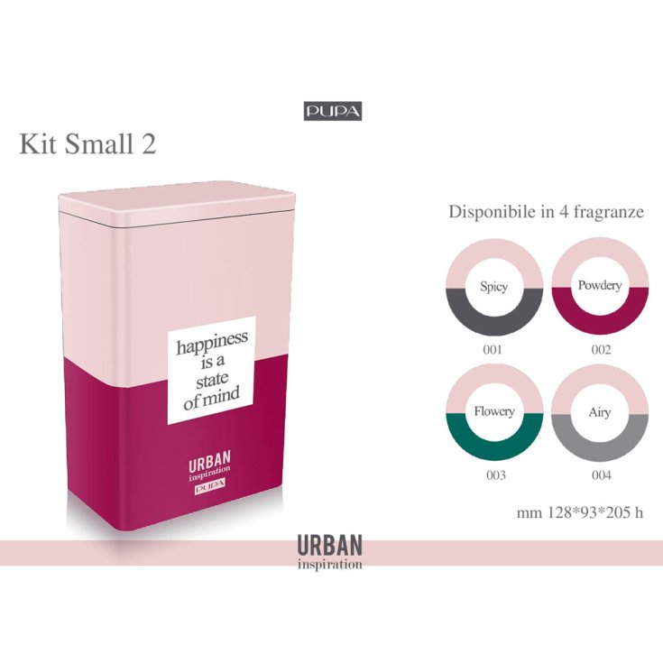 *PUPA KIT URBAN SMALL 2 POWDERY 002