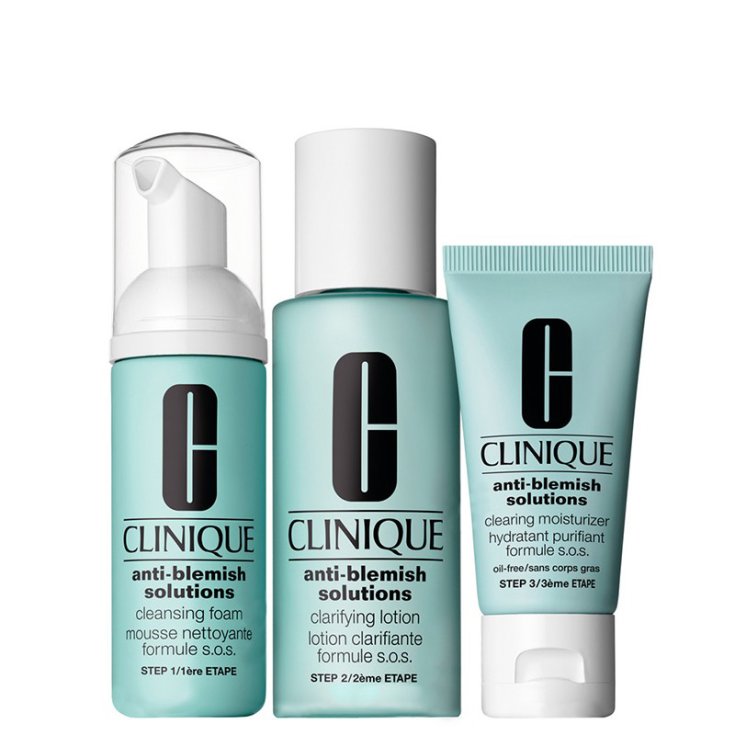 Clinique 3 Step System Anti - Blemish Solutions Clear Skin System 30 ml per pelli con eruzioni cutanee