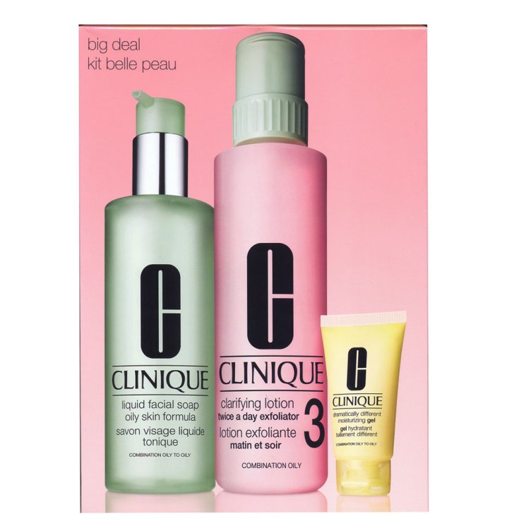 Cofanetto Clinique Kit Belle Peau Type De Peau 3 et 4 Grand Format