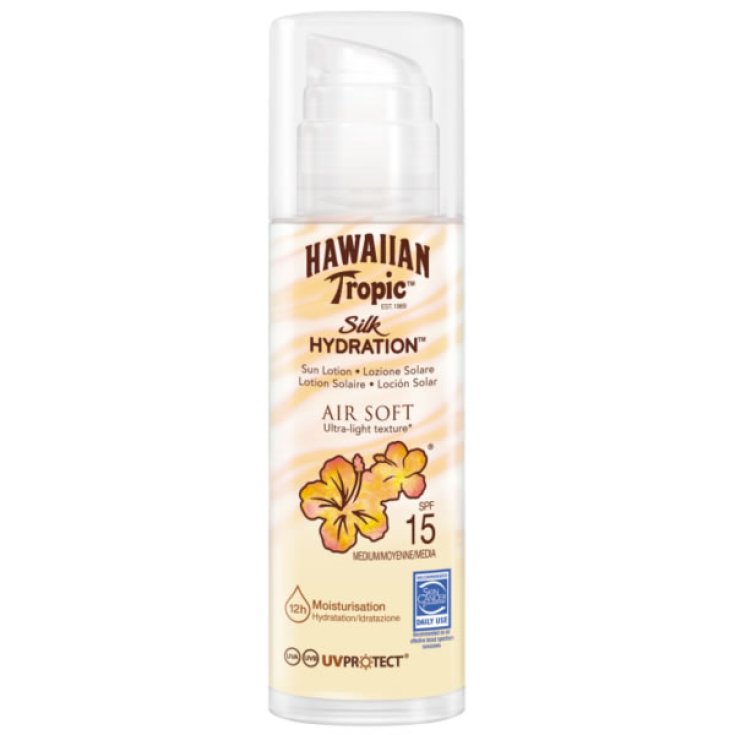 Hawaiian Tropic Silk Hidration Air Soft Lozione Solare Spf15 150ml