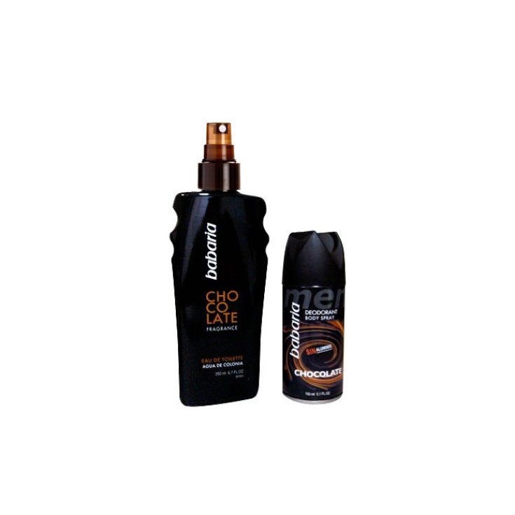 Babaria Chocolate For Men Eau De Toilette Spray 200ml Set 2 Parti