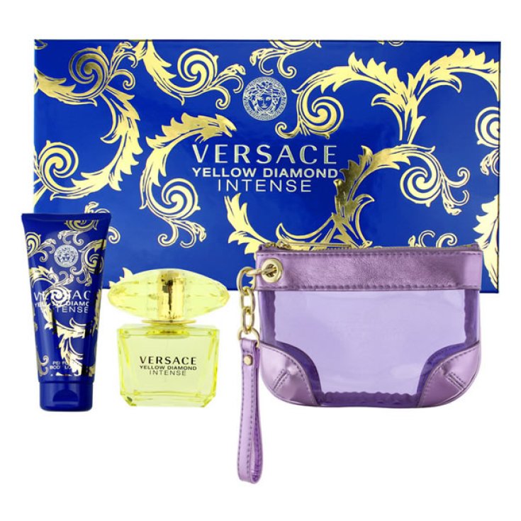 Versace Yellow Diamond Intense Eau De Toilette Spray 90ml Set 3 Parti