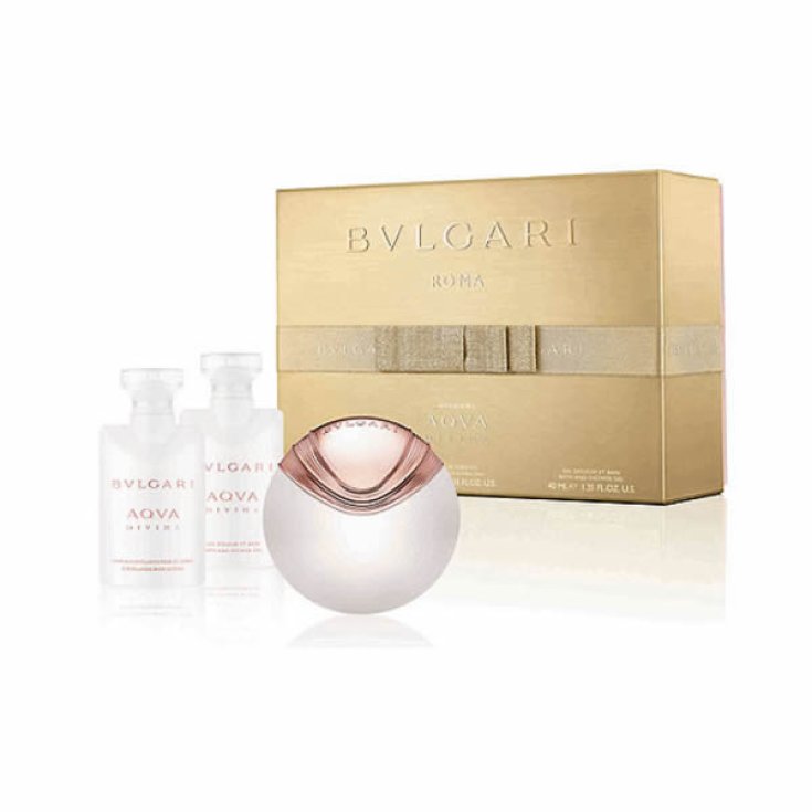 Bvlgari Aqua Divina Eau De Toilette Spray 40ml Set 3 Parti
