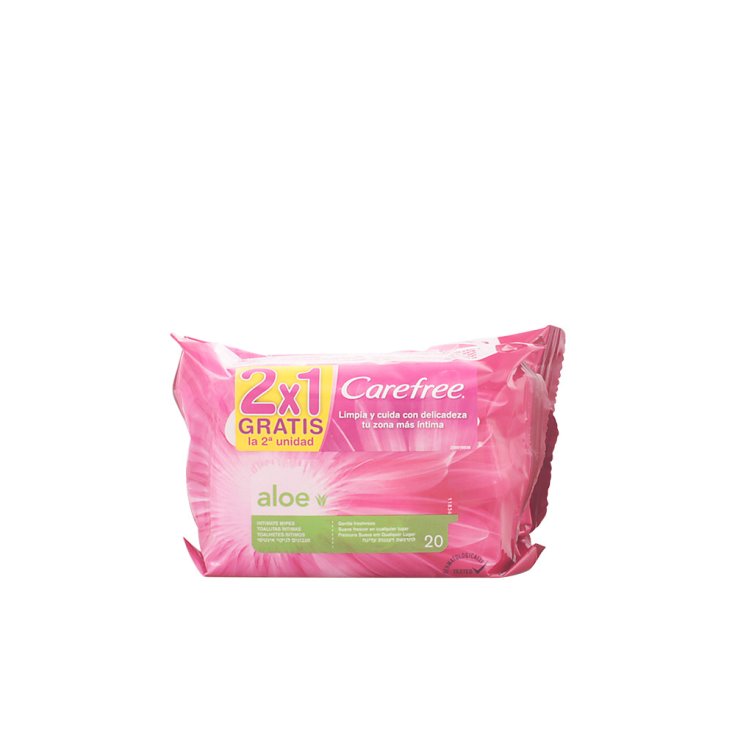 Carefree Aloe Salviettine Intime 2x20 Unit&agrave;
