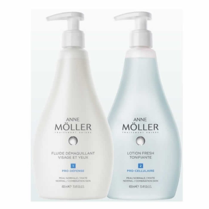Anne Moller Lozione Desmaquillante Pelli Normali E Mista 400ml Set 2 Parti