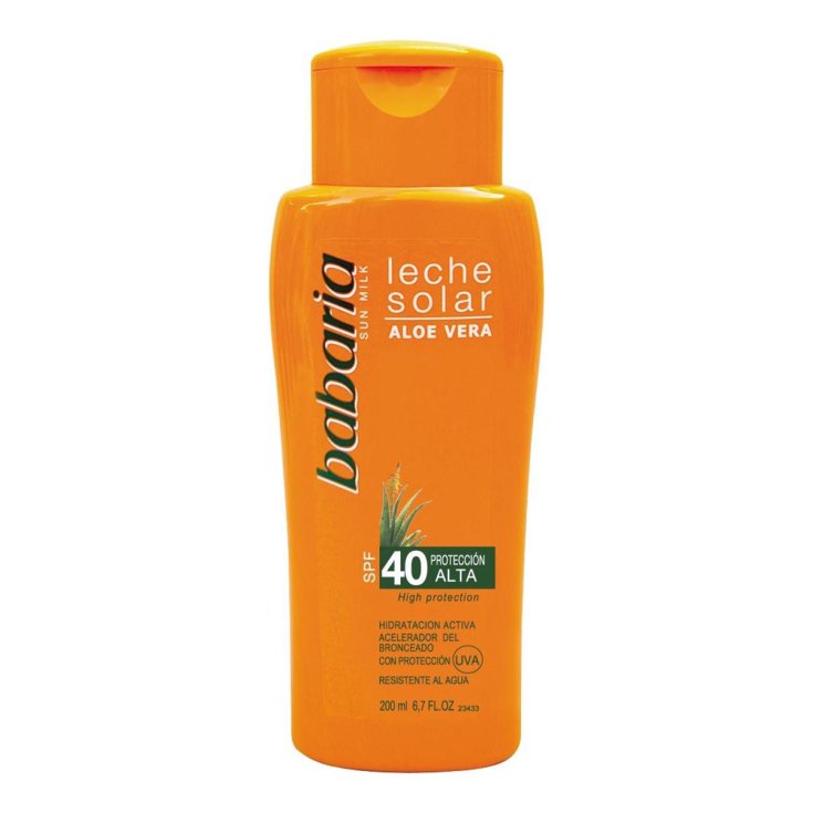 Babaria Aloe Vera Sun Milk Spf40 200ml