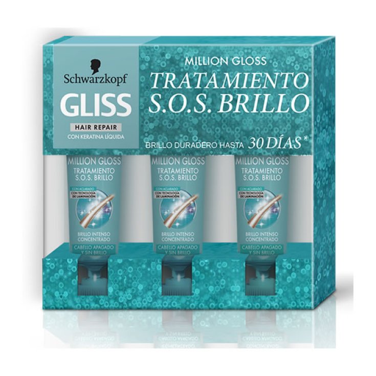 Schwarzkopf Gliss Million Gloss Sos Shining Treatment 3X20ml