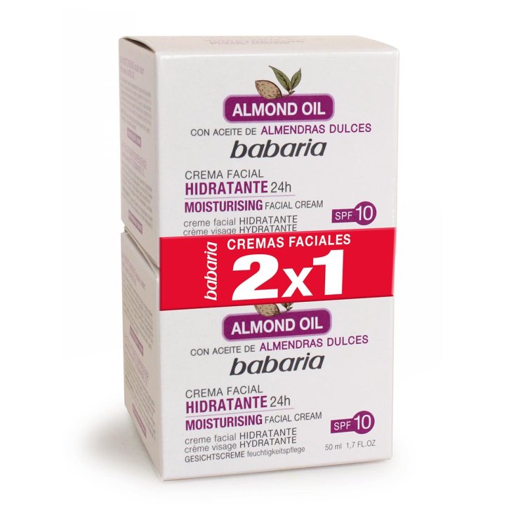 Babaria Almond Moisturising Facial Cream Set 2 Parti