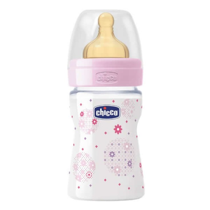 Chicco Well-Being Biberon Silicone Rosa 0m+ 150ml
