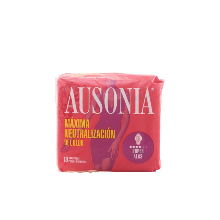Ausonia Super Plus With Wings Sanitary Towels 10 Units