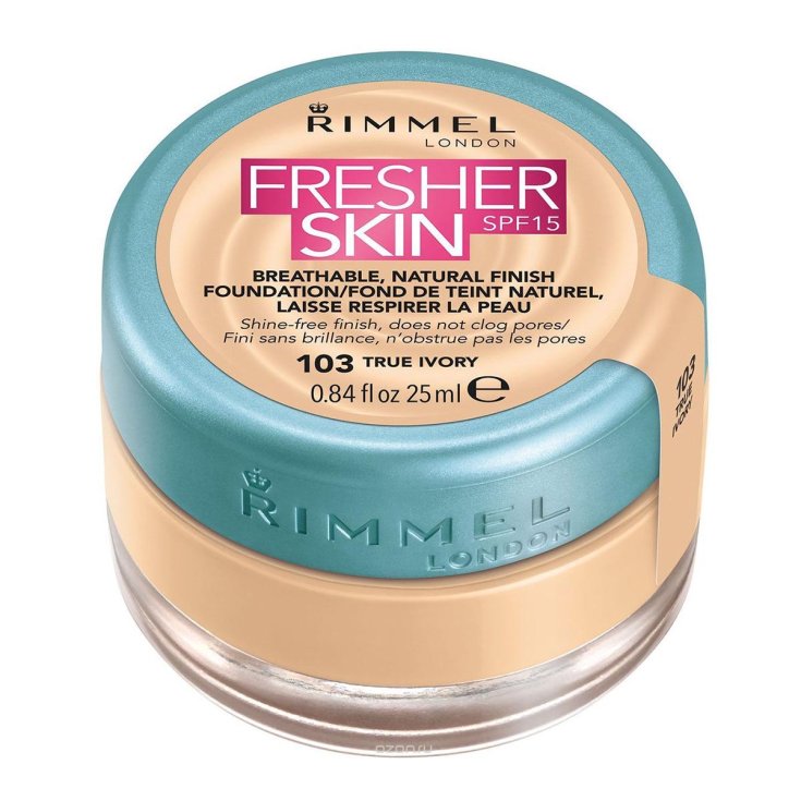 Rimmel London Fresher Skin Spf15 Natural Foundation 103 True Ivory