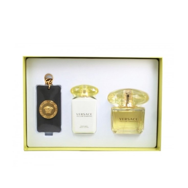 Versace Yellow Diamond Eau De Toilette Spray 90ml Set 3 Parti 2017