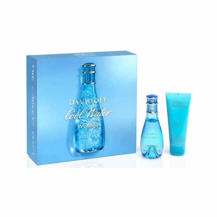 Davidoff Cool Water Woman Eau De Toilette Spray 50ml Set 2 Parti 2017