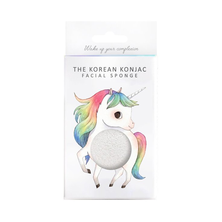 The Konjac Mythical Unicorn Prancing Sponge And Hook White