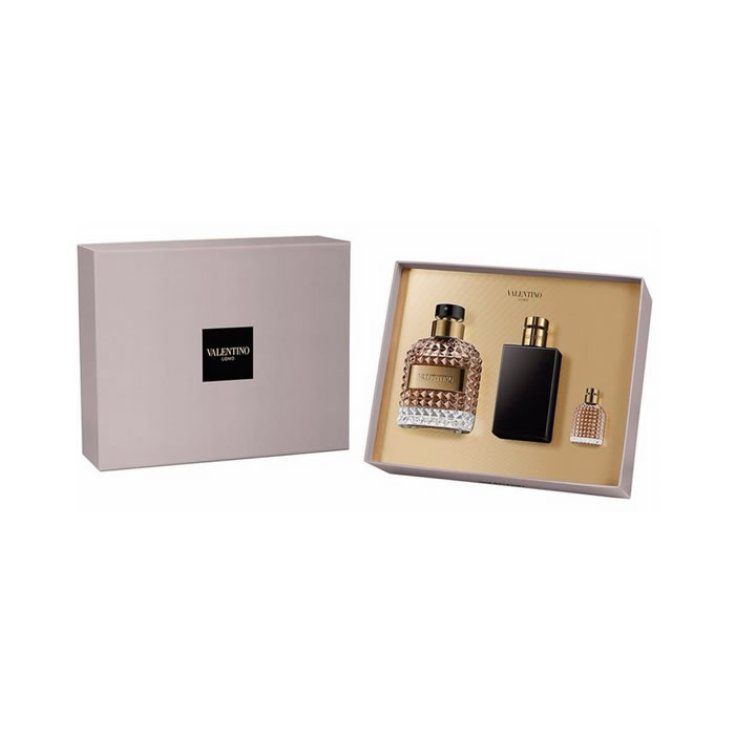Valentino Uomo Eau De Toilette Spray 100ml Set 3 Parti 2018