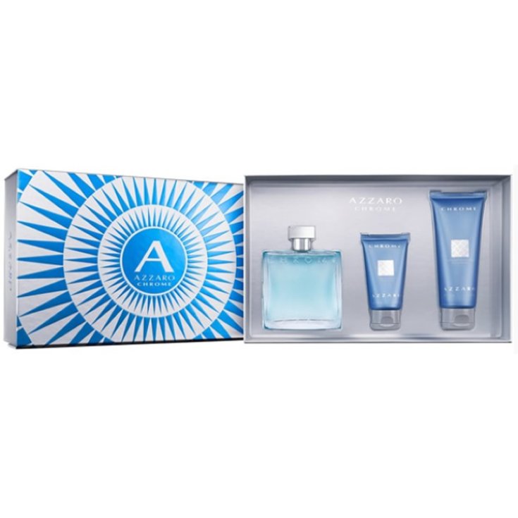 Azzaro Chrome Eau De Toilette Spray 100ml Set 3 Parti 2018