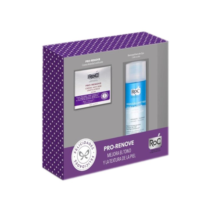 Roc Pro Renove Antiet&agrave; Uniformante Spf15 Crema Ricca 50ml Set 2 Parti 2018