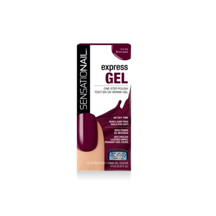 Sensationail Express Gel Polish I&acute;m So Bord-Eaux