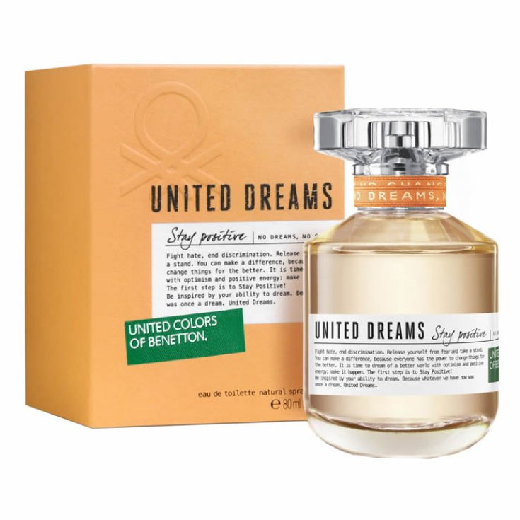 Benetton United Dreams Stay Positive Woman Eau De Toilette Spray 80ml