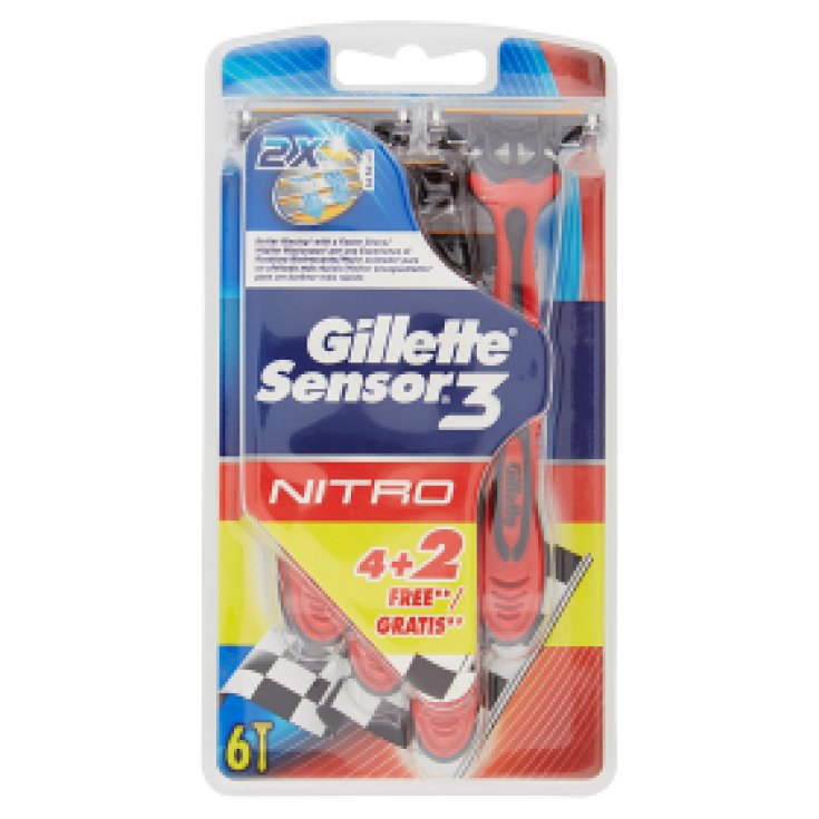 *GILLETTE SENSOR 3 NITRO U/GETTA 4+