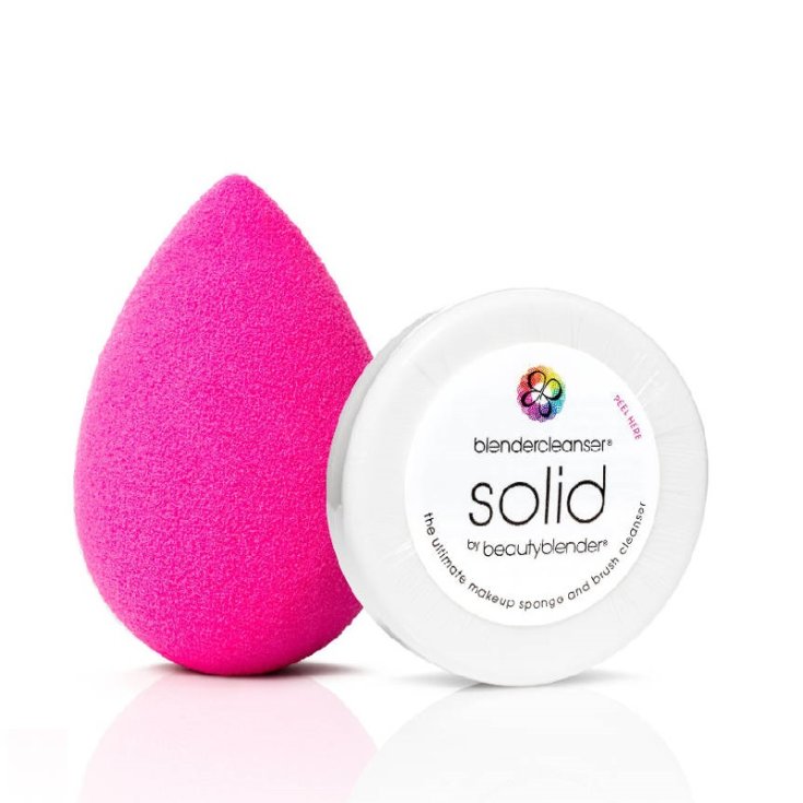 Beautyblender Original One Pink Blender Mini Solid Cleanser In Small Canister
