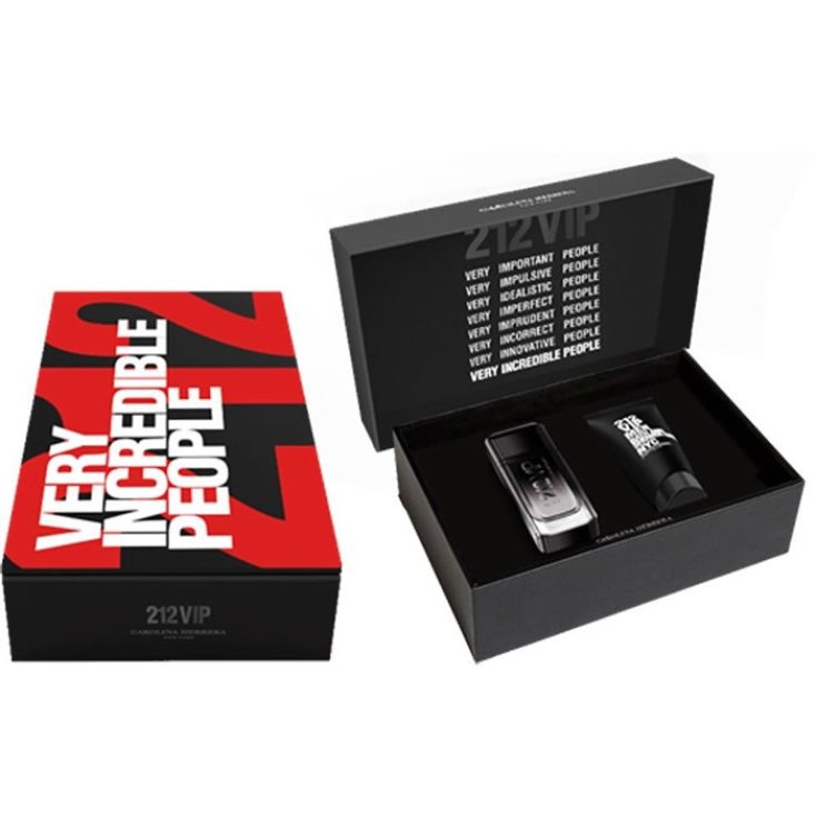 Carolina Herrera 212 Vip Black Eau De Parfum Spray 100ml Set 2 Parti 2018