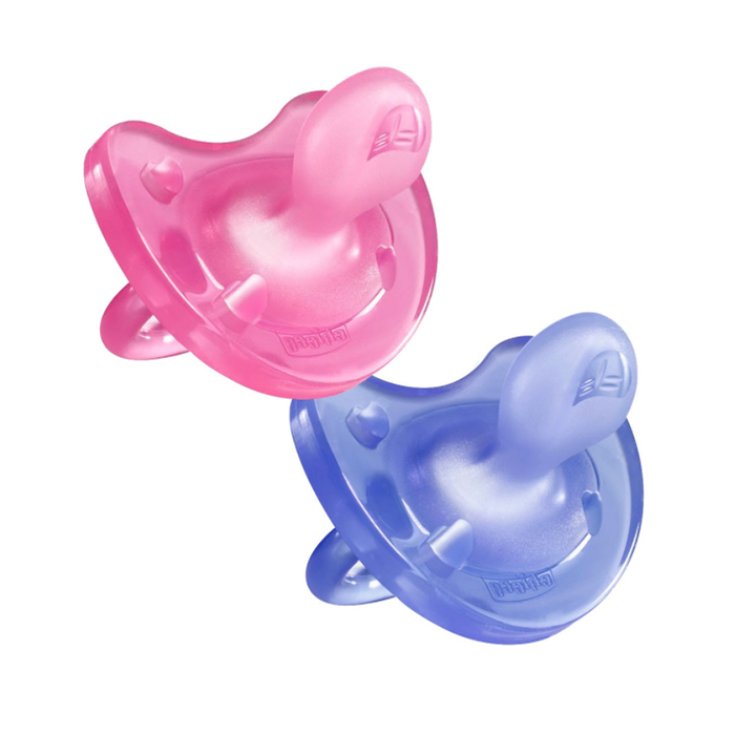 Chicco Succhietto Gommotto Physio Rosa 12m+ Silicone 2 Unit&agrave;