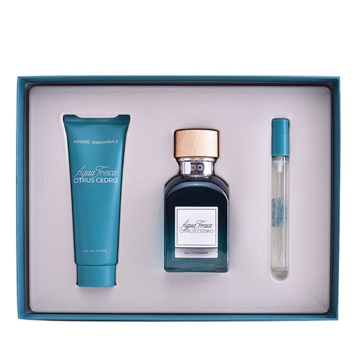 Adolfo Dominguez Agua Fresca Citrus Cedro Eau De Toilette Spray 120ml Set 3 Parti 2018