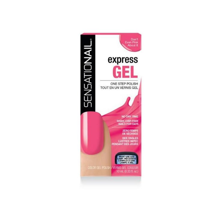 Sensationail Express Gel One Step Polish Don't Even Pink About It 10ml