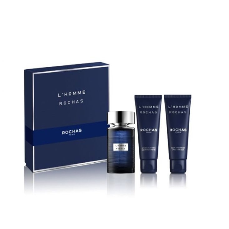 Rochas L'Homme De Rochas Eau De Toilette Spray 100ml Set 3 Pieces 2020