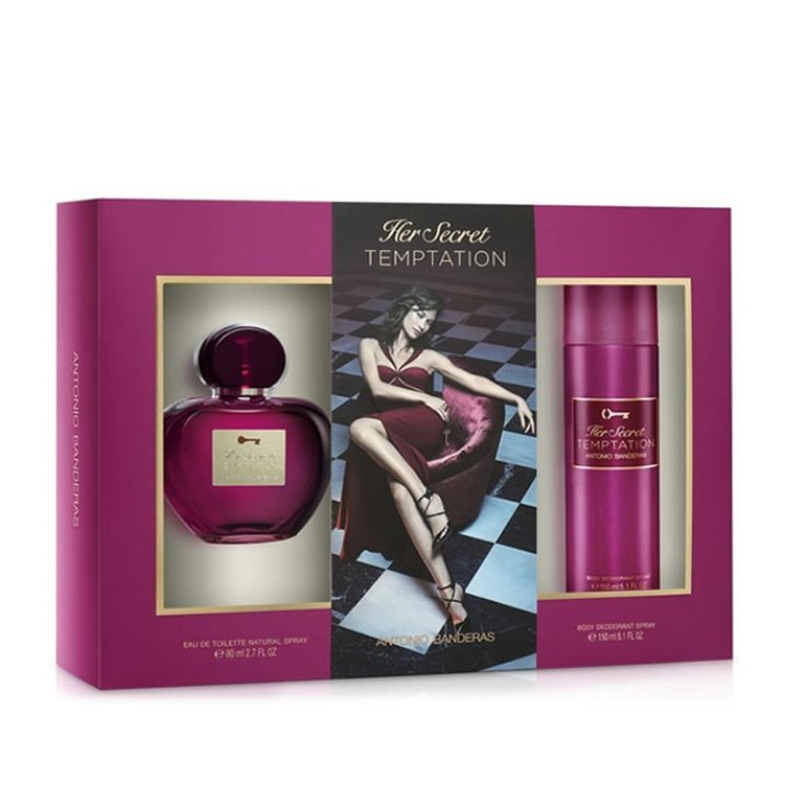 Antonio Banderas Her Secret Temptation Eau De Toilette Spray 80ml Set 2 Parti 2020