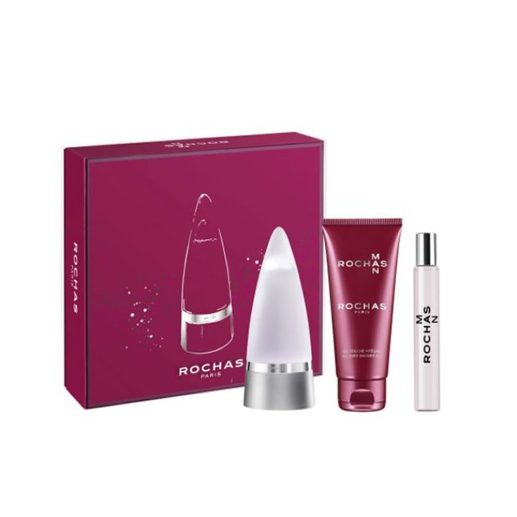 Rochas Man Eau De Toilette Spray 100ml Set 3 Parti 2019