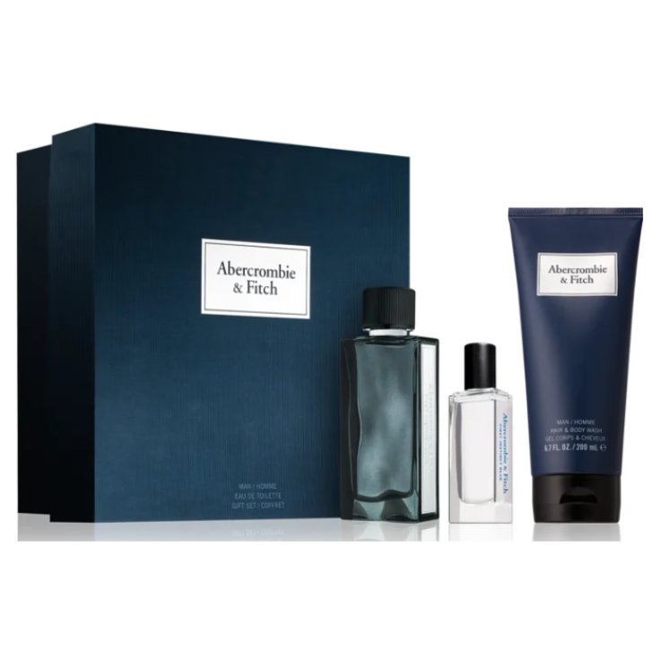 Abercrombie & Fitch First Blue Eau De Toilette Spray 100ml Set 3 Parti 2019