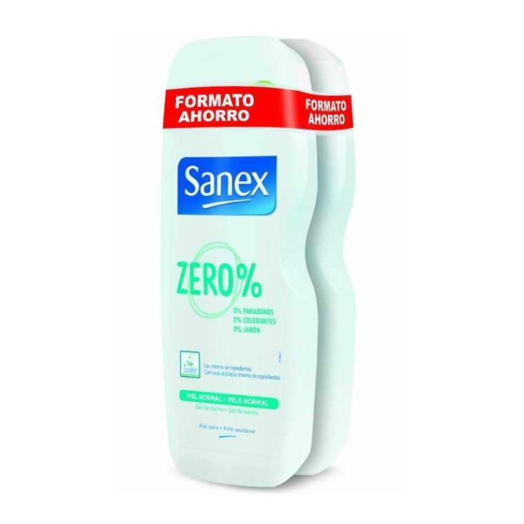 Sanex Zero Gel Doccia Pelle Normale 2x600ml