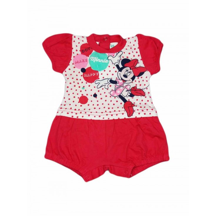 Pagliaccetto tutina bimba neonato Ellepi Disney baby Minnie fucsia 1 m