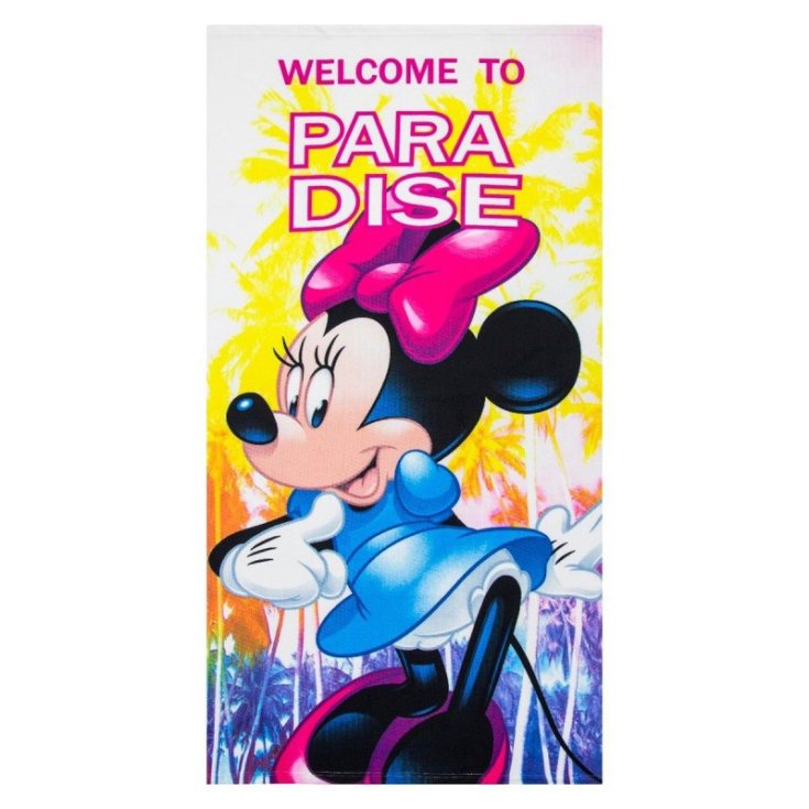 Telo asciugamano mare bimba bambina microfibra Disney Minnie TU
