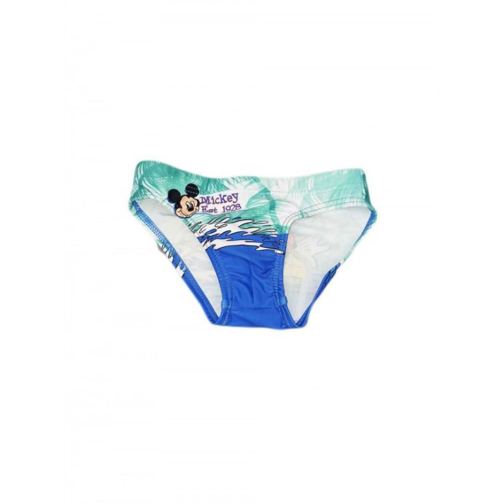 Costumino slip costume da bagno bimbo bambino Disney Mickey verde 5A